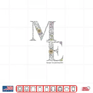 Design Floral Me Cfs Myalgic Encephalomyelitis Awareness Design Shirt