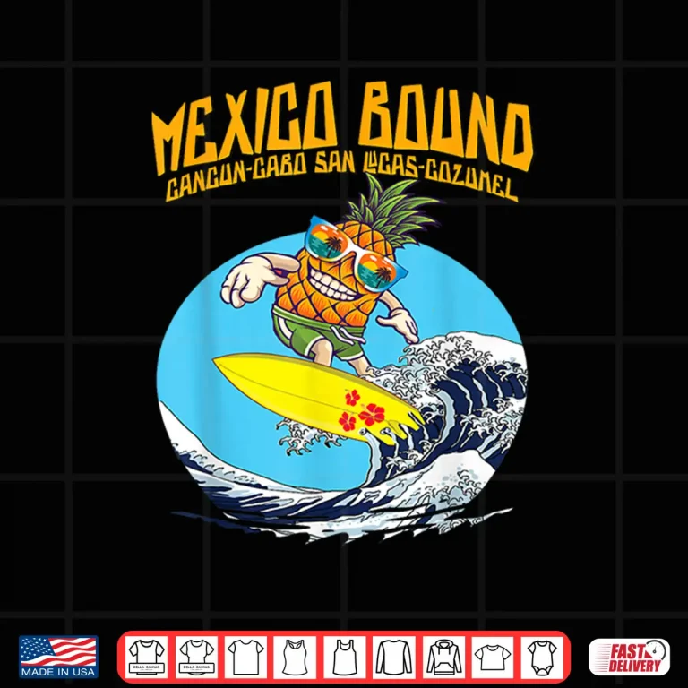 Design Mexico Bound Cancun Cabo Boat Cruise Spring Break Vacation Shirt