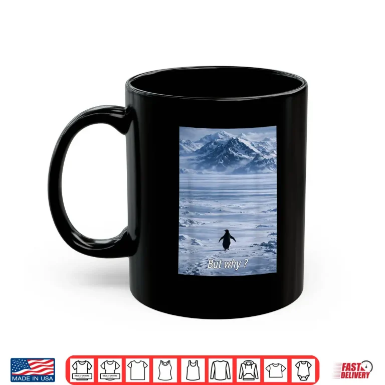 Mug Nihilist Penguin Trendy Penguin Mountains Shirt