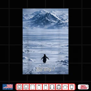 Design Nihilist Penguin Trendy Penguin Mountains Shirt