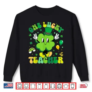 One Lucky Teacher Shamrock Retro Funny St Patricks Men Women Shirt 2 Sweatshirt One Lucky Teacher Shamrock Retro Funny St Patricks Men Women Shirt