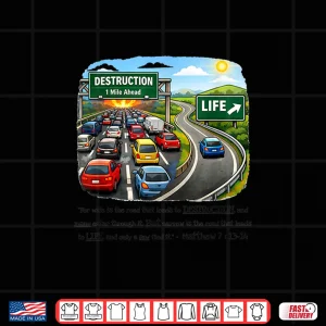 Wide Road Narrow Road Pick One. Shirt 4 Design Wide Road Narrow Road Pick One. Shirt