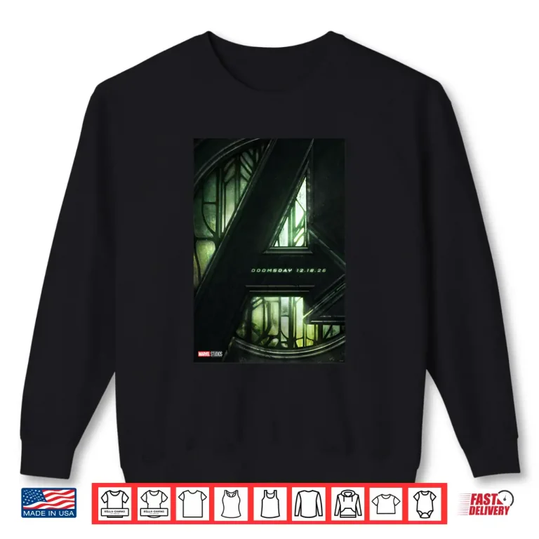 Sweatshirt Marvel Studios Avengers Doomsday Movie Teaser Poster Long Sleeve Shirt