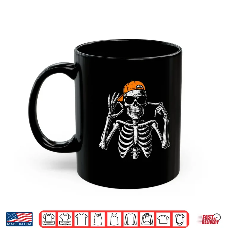 Mug 67 Meme Trendy Skeleton Halloween Funny Six Seven Gen Alpha Shirt