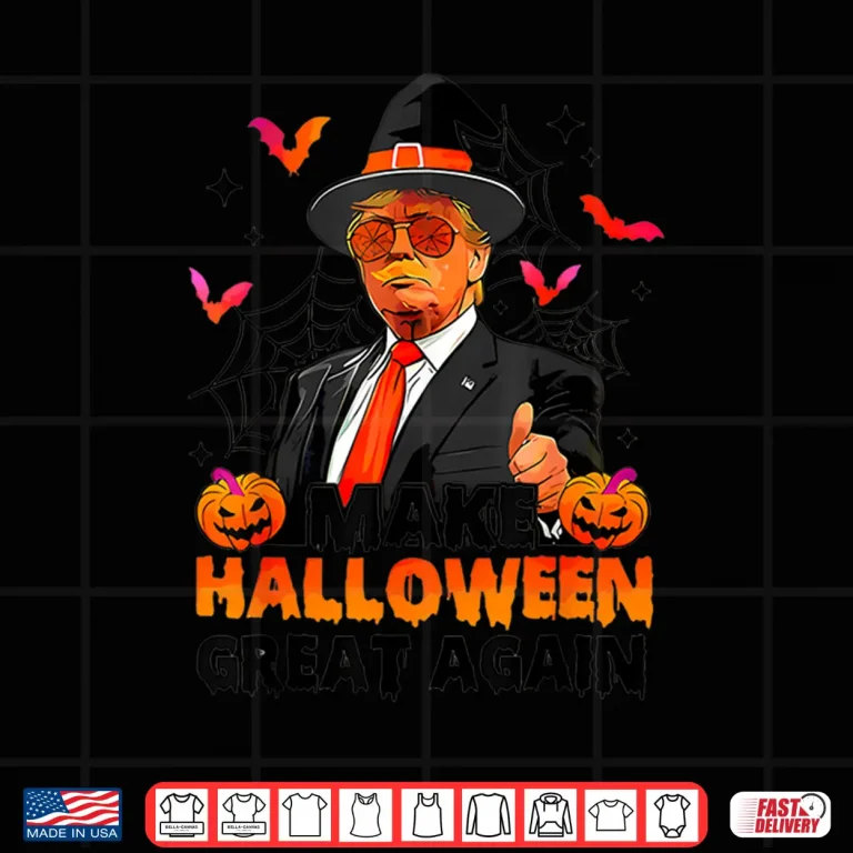Design Make Halloween Great Again Funny Trump Spooky Trick Or Treat Shirt
