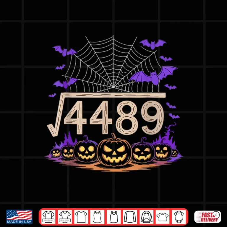 Design Funny 67 Meme Math Teacher 6 7 Halloween Square Root 4489 Shirt