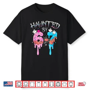 Haunted By 6 7 Halloween Ghost Gen Alpha Meme Ice Cream Drip Shirt