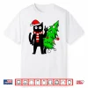 Christmas Cat Black Cat Tree Shirt
