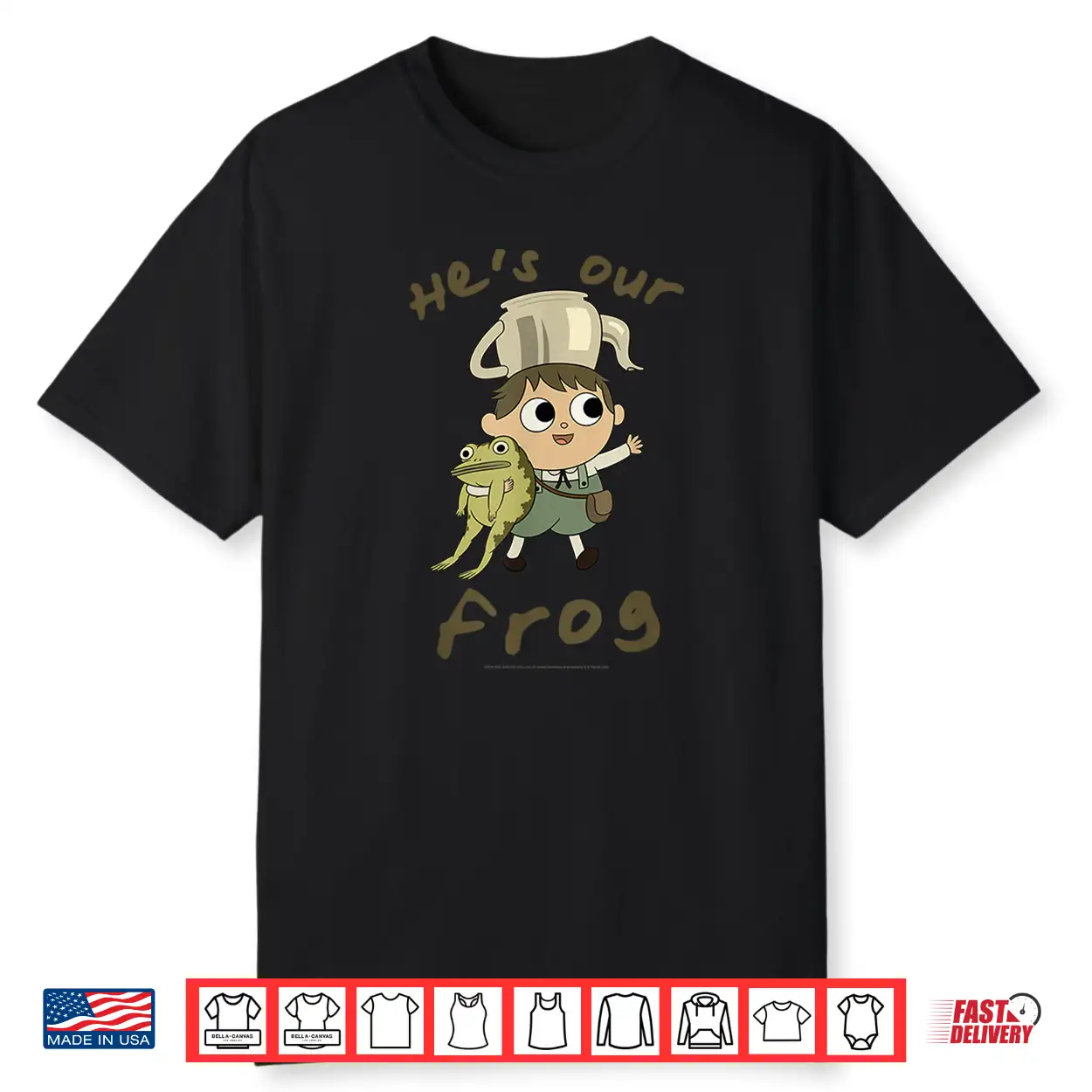 Over The Garden Wall He’S Our Frog Cute Cottagecore Cartoon Shirt Over The Garden Wall He’S Our Frog Cute Cottagecore Cartoon Shirt
