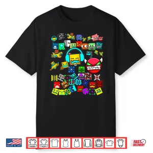 Video Gamer Lover Dash Video Game Geometry Shirt