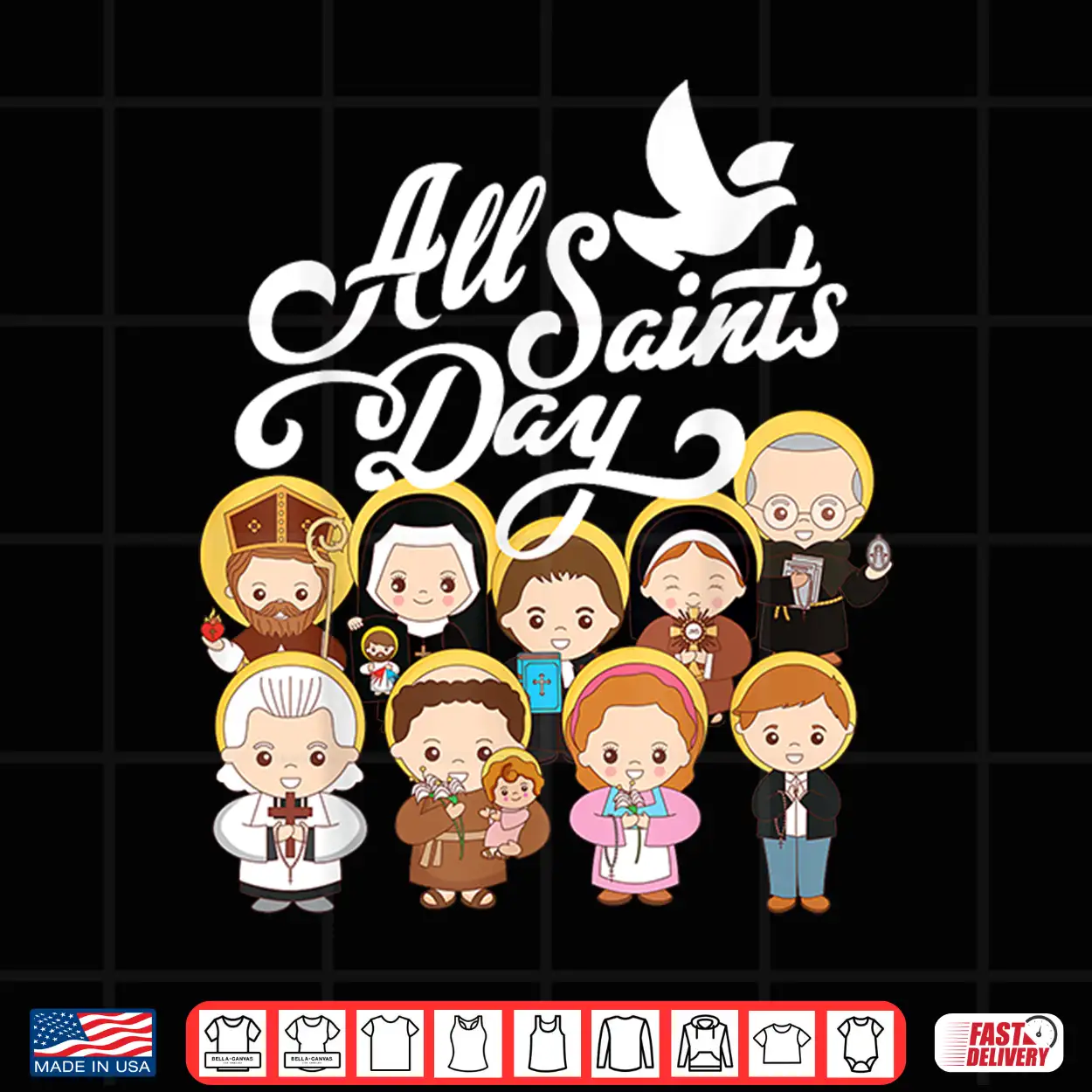 All Saints Day Catholic St Anthony Faustina Kolbe Goretti Shirt All Saints Day Catholic St Anthony Faustina Kolbe Goretti Shirt