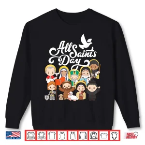All Saints Day Kids Catholic St Francis Therese Joan Of Arc Shirt 2 Sweatshirt All Saints Day Kids Catholic St Francis Therese Joan of Arc Shirt
