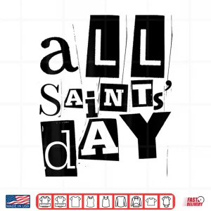 Design All Saints Day Vintage Retro Distressed Catholic Saints Shirt