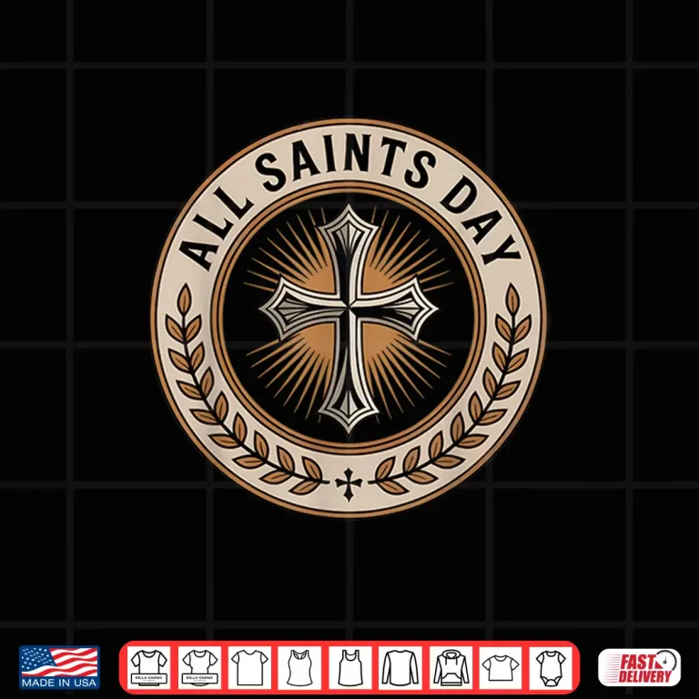 Design Christian Catholic Cross Holy Spirit November All Saints Day Shirt