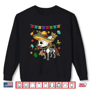 Sweatshirt De Los Muertos La Catrina Day of The Dead Dog Sugar Skull Shirt