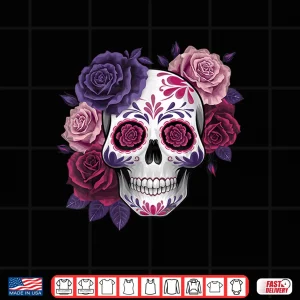 Design Dia De Los Muertos Costume Day of The Dead Sugar Skull Shirt