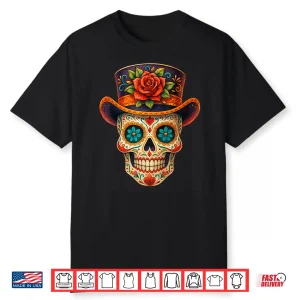 Dia De Los Muertos Day Of The Dead Sugar Skull Art Shirt