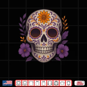 Design Dia De Los Muertos Day of The Dead Sugar Skull Halloween Shirt