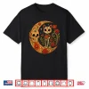 Sugar Skull Cat Moon Dia De Los Muertos Funny Halloween Cat Shirt