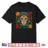 Sugar Skull Lion Dia De Muertos Halloween Day Of The Dead Shirt