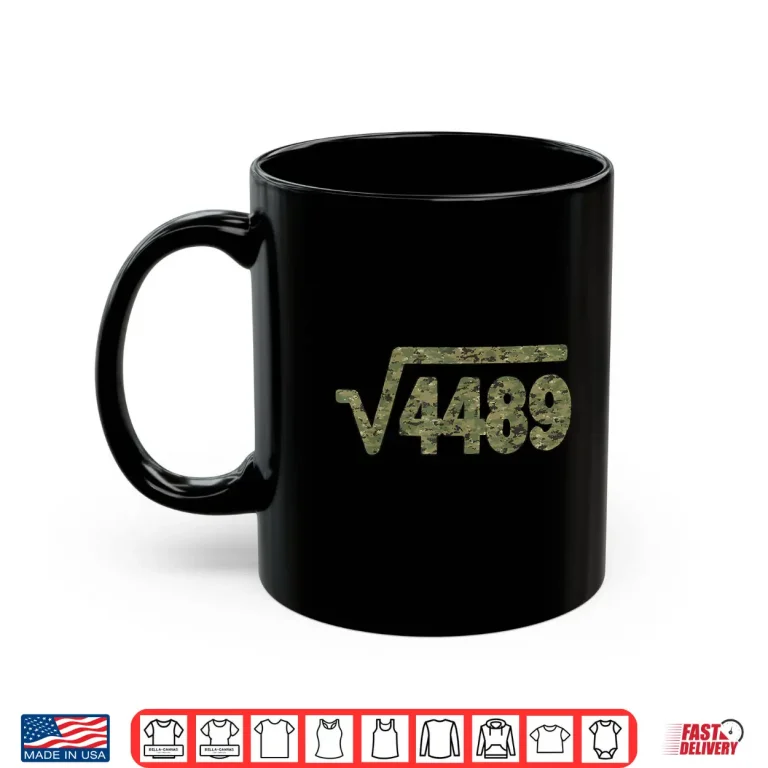 Mug 6 7 Army Pattern Meme Square Root 4489 Slang Math Teacher Shirt