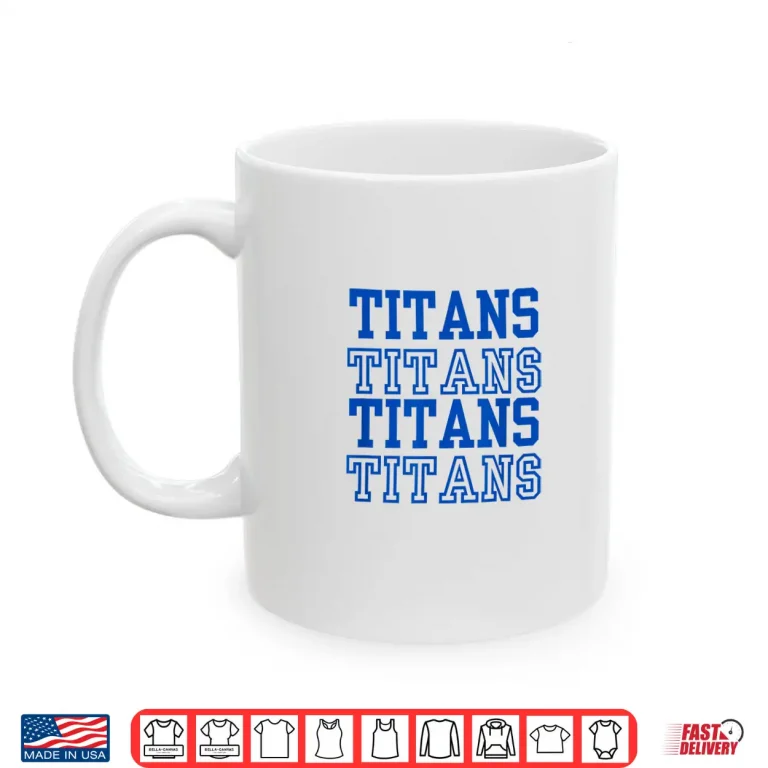 Mug Stacked Text Volleyball Team Shirt