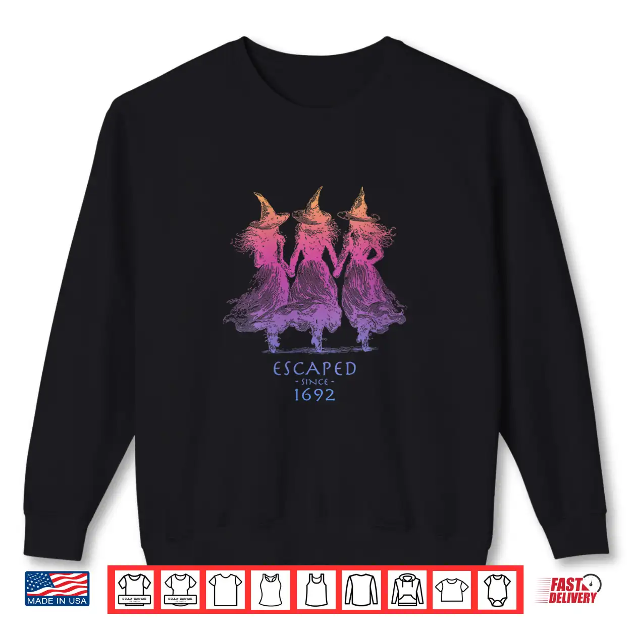 Womens Escaped Since 1692 Funny Witch Halloween Shirt Womens Escaped Since 1692 Funny Witch Halloween Shirt