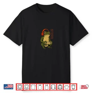 Frog Art Japanese Gamer Vintage Gaming Shirt