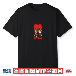 Monchhichi Valentine’S Day Cute Little Fluffy Duo Shirt