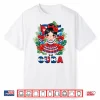 Cute Cuba Cuban Girl Traditional Dress Tropical Flowers Shirt