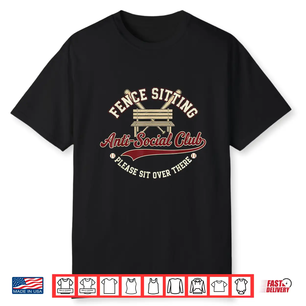 Fence Sitting Anti Social Club Please Sit Over There Shirt Fence Sitting Anti Social Club Please Sit Over There Shirt
