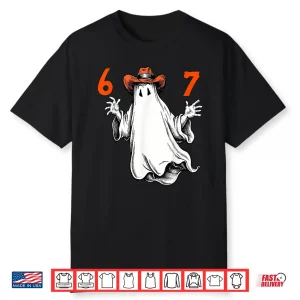 Haunted By 6 7 Funny Ghost Thanksgiving Fall Autumn Shirt