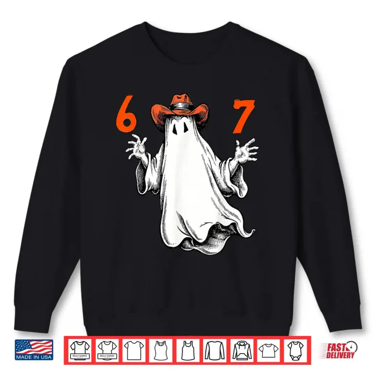 Sweatshirt Haunted by 6 7 Funny Ghost Thanksgiving Fall Autumn Shirt