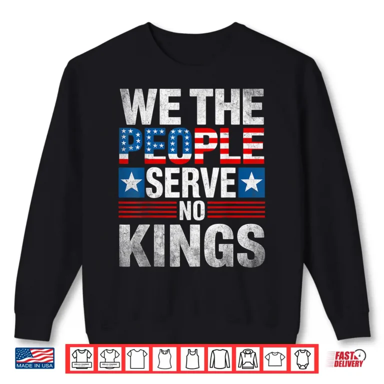 Sweatshirt No King Patriotic Freedom Shirt