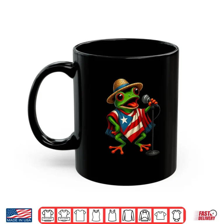 Mug Rican Sapo Concho Coqui Frog Funny Puerto Rico Flag Hispanic Shirt