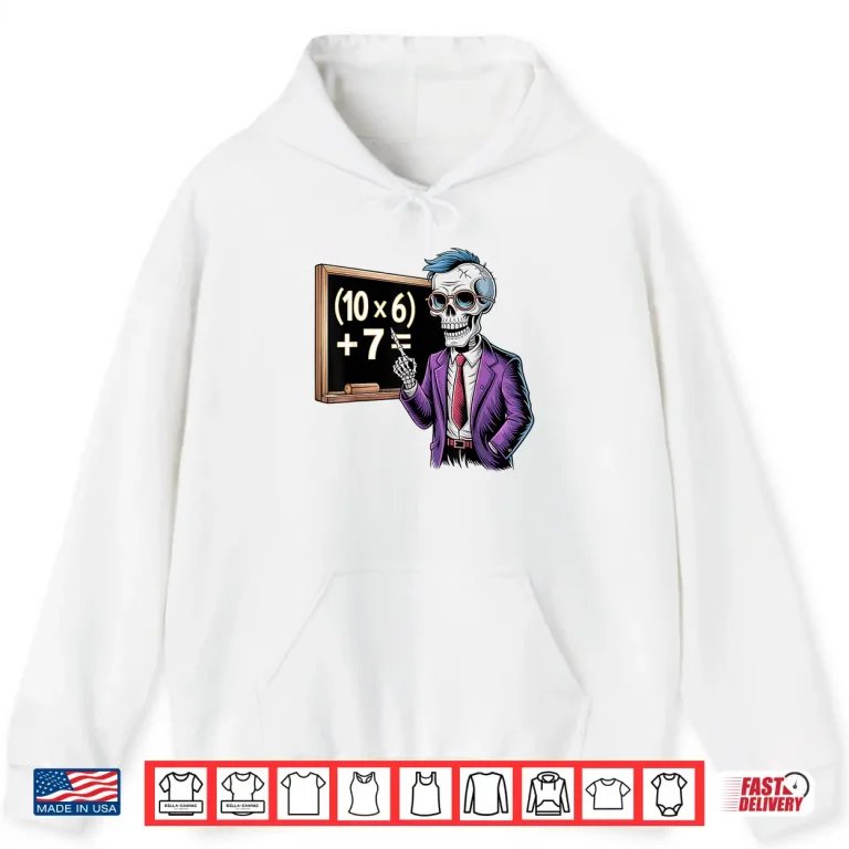 Hoodie 67 Math Teacher Meme Brainrot Six Seven Halloween Equation Shirt 1