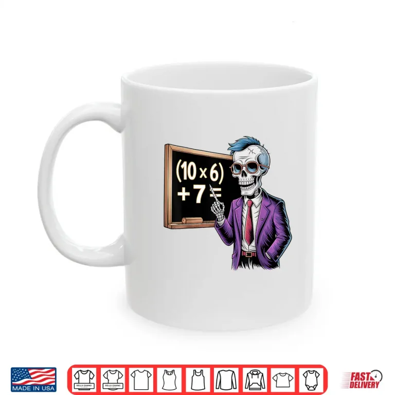 Mug 67 Math Teacher Meme Brainrot Six Seven Halloween Equation Shirt 1