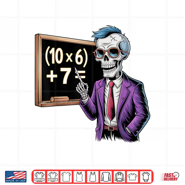 Design 67 Math Teacher Meme Brainrot Six Seven Halloween Equation Shirt 1