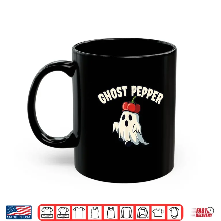 Mug Ghost Pepper Spicy Food Halloween Pun Shirt