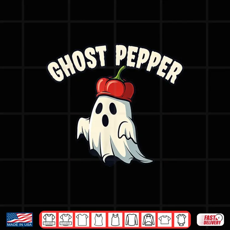 Design Ghost Pepper Spicy Food Halloween Pun Shirt