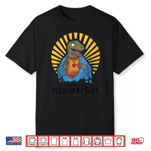 I Survived The Velocirapture Raptor Jesus Shirt