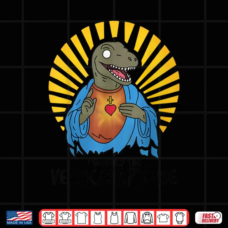 Design I Survived The Velocirapture Raptor Jesus Shirt