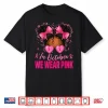 In October We Wear Pink Afro Girls Toddler Breast Cancer Shirt