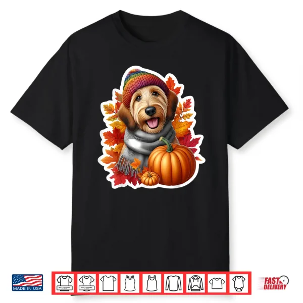 Autumn Fall Otterhound Dog Owner Thanksgiving Mom Dad Cozy Shirt