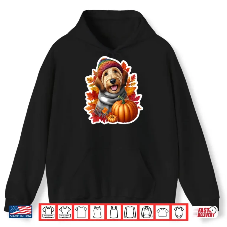 Hoodie Autumn Fall Otterhound Dog Owner Thanksgiving Mom Dad Cozy Shirt