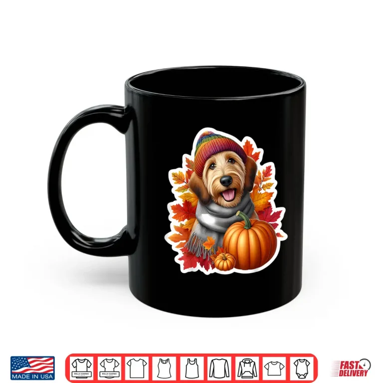 Mug Autumn Fall Otterhound Dog Owner Thanksgiving Mom Dad Cozy Shirt