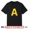 Big Yellow Letter A Halloween Costume Shirt