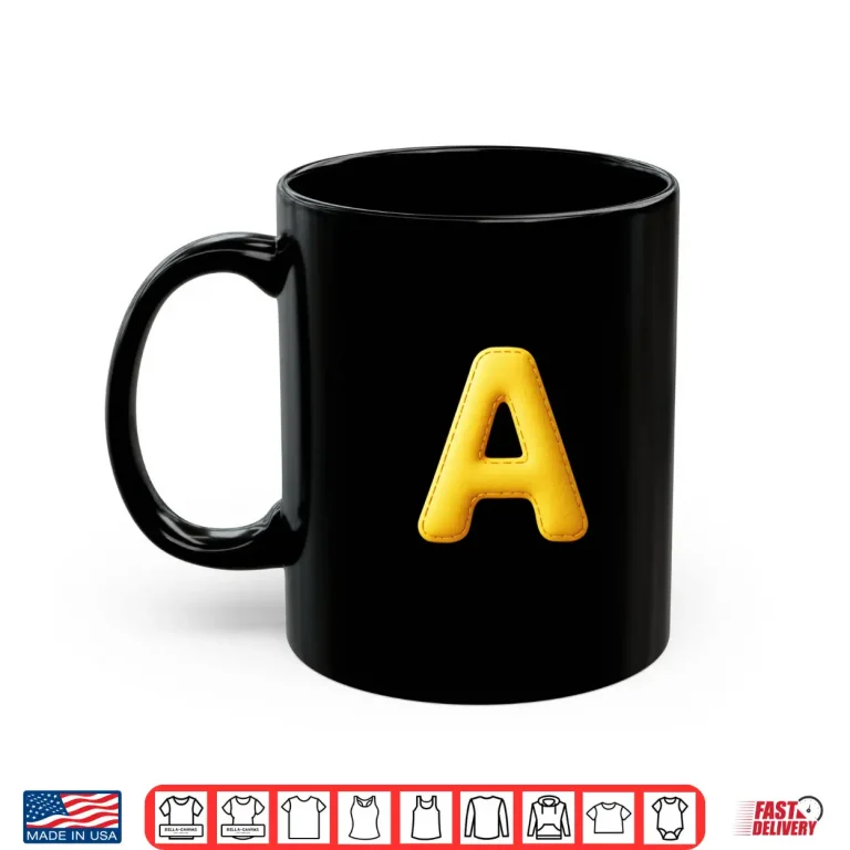 Mug Big Yellow Letter A Halloween Costume Shirt