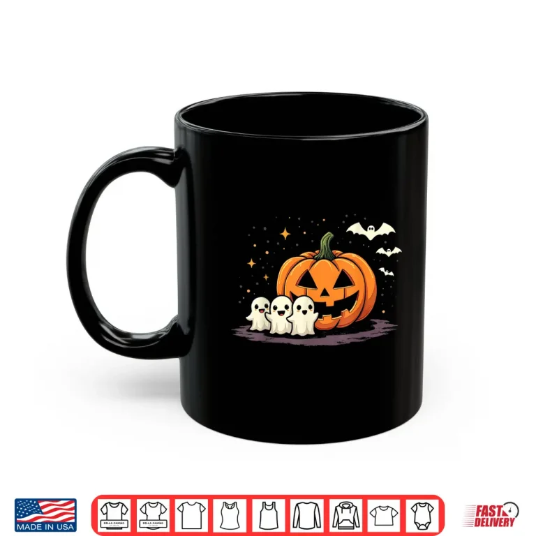 Mug Halloween Gamer Pumpkin Eating Ghost Costume Shirt