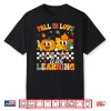 Retro Fall In Love With Learning Autumn Leaf Pumpkin Teacher Shirt